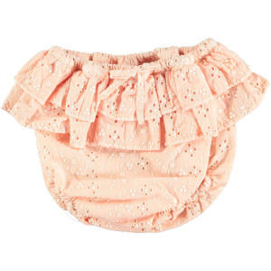 TOCOTO VINTAGE zielone bloomersy z koronką - 9m