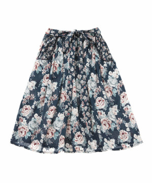TOCOTO VINTAGE spódnica midi w kwiaty - 3y
