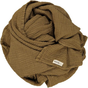 WAYDA CHUSTA MUŚLINOWA SAVANNAH KHAKI - 70 x 70cm
