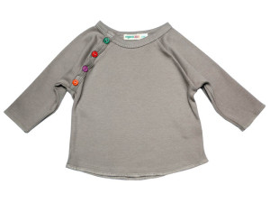 Organic Zoo beżowa koszulka longsleeve Basic - 0-3m