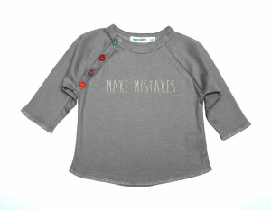 Organic ZOO Make mistakes beżowy longsleeve - 3m