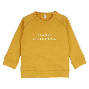 ORGANIC ZOO musztardowa bluza PLANET CHILDHOOD - 3-6m