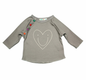 Organic Zoo koszulka longsleeve Happy Heart - 3-6m