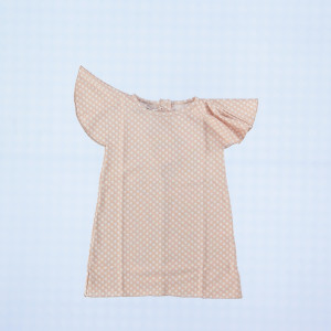 Minimu chic for kids Baby&Girl TYTI różowa sukienka w grochy - 6y