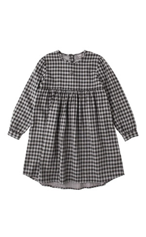 TOCOTO VINTAGE Sukienka w szaro-czarną kratkę - 2y