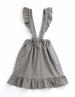 TOCOTO VINTAGE szara spódnica w kratkę - 3y