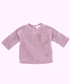 TOCOTO VINTAGE różowy longsleeve z kieszonką - 12m