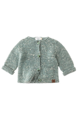 TOCOTO VINTAGE Zielony cardigan na guziczki - 8y