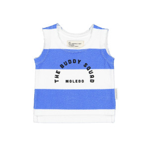 PIUPIUCHICK biały tank top w paseczki The buddy sqaud - 8y