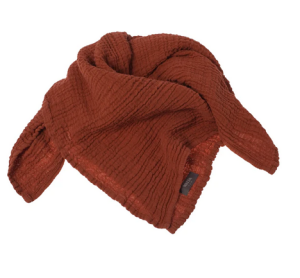 WAYDA CHUSTA MUŚLINOWA OXIDE RED - 70 x 70cm
