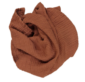 WAYDA CHUSTA MUŚLINOWA NATIVE COPPER - 70 x 70cm