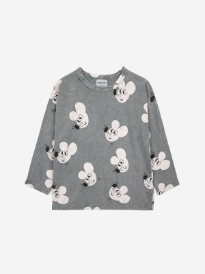 BOBO CHOSES koszulka longsleeve Mouse all over - 10y
