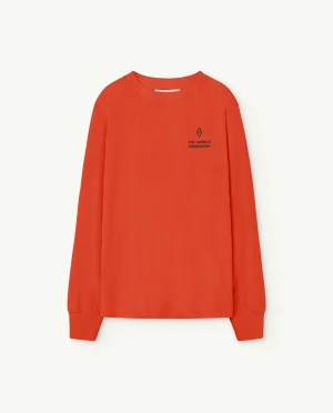 THE ANIMALS OBSERVATORY czerwona koszulka longsleeve Aries - 8y