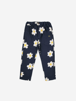 Bobo Choses granatowe spodnie w kwiaty Big Flower - 10y