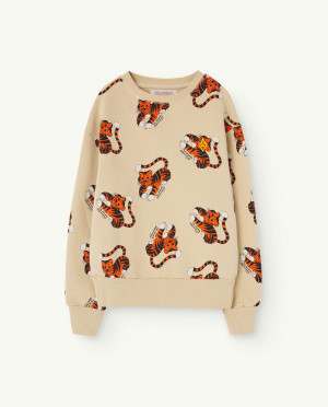 The Animals Observatory bluza Bear beżowa - 8y