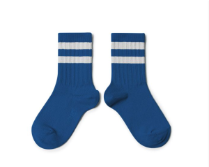 COLLEGIEN skarpetki Nico szafirowe Bleu Saphir - 18/20