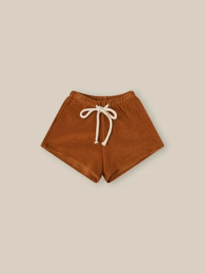 ORGANIC ZOO szorty frotte Terracotta - 6-12m