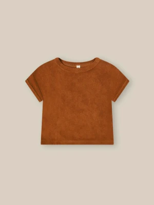 ORGANIC ZOO koszulka frotte Terracotta - 6-12m
