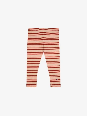 BOBO CHOSES niemowlęce legginsy Red Stripes - 24m