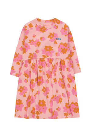 TINY COTTONS sukienka Flowers Peach - 4y