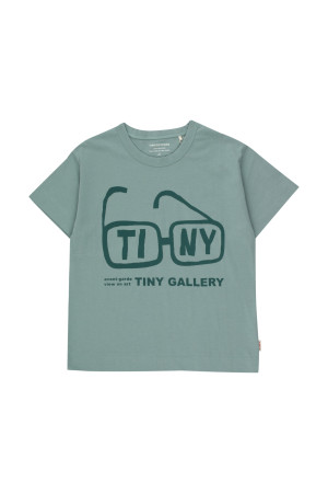 TINY COTTONS koszulka Tiny Glasses Dark Pistachio - 4y