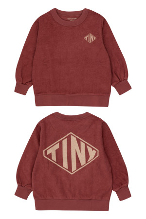 TINY COTTONS bluza frotte Diamond Tiny Burgundy - 8y