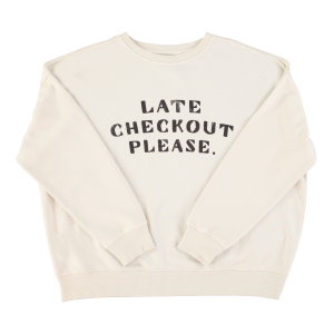 SISTERS DEPARTMENT bluza Late Check Out Ecru - L