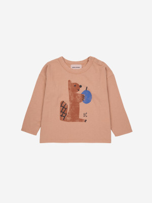 BOBO CHOSES niemowlęca koszulka longsleeve Hungry Squirrel - 18m