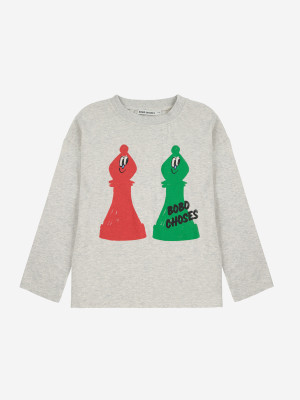 BOBO CHOSES szary longsleve checkmate - 2y