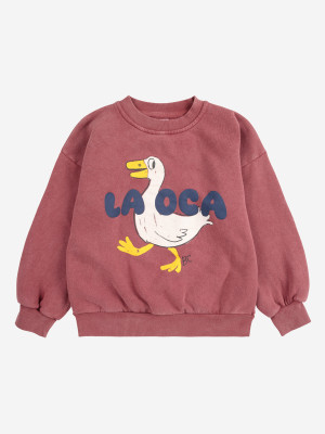 BOBO CHOSES bordowa bluza la oca - 4y