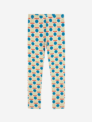 BOBO CHOSES leginsy geometric scacs over pencil pleated - 4y