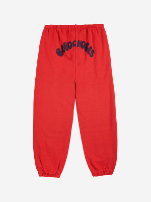 BOBO CHOSES spodnie czerwone curve jogging - 2y