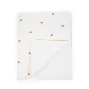 Childhome Kocyk 80 x 100 cm Jersey Hearts
