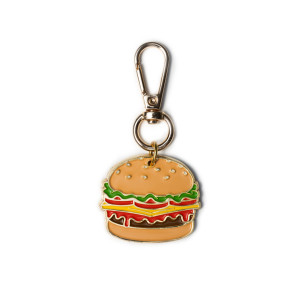Adresówka dla psa Burger - M - Złoty