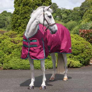 Masta VentoMasta 100g Lightweight Standard Neck Turnout Burgundy Size 7FT6