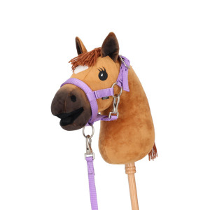 QHP Headcollar Set Hobby Horse Lilac