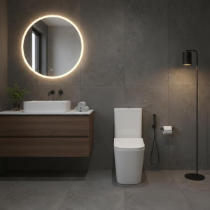 WC-Kompakt TRYTON, rechteckige Form