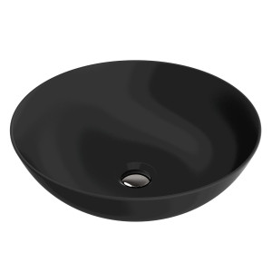 Aufsatzwaschbecken ROSA BLACK – rund, mattschwarz