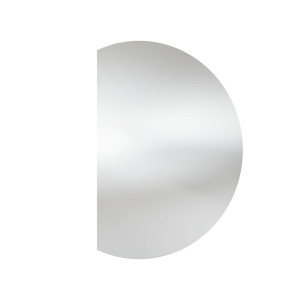 LED-Wandspiegel LASO 60 x 80 cm, Halbkreis-Design, IP44