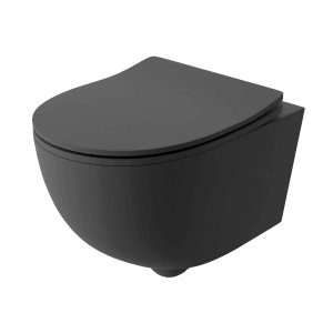 Hänge-WC Brava Black – matt schwarz