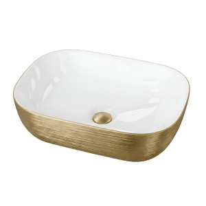 Aufsatzwaschbecken Costa Brushed Gold