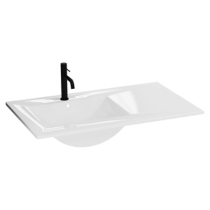 Möbelwaschbecken Mime 910 – weiße Keramik, funktional und elegant