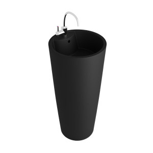 Freistehendes Waschbecken Uvas Black – matt schwarz