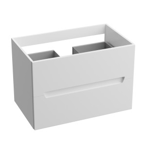Wandhängender Waschtischunterschrank KANSAS, Weiß, 80 cm