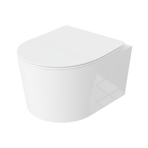 Wand-WC LOSO, kompakt, randlos, mit Slim-Softclose-Sitz