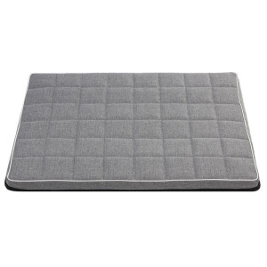 Legowisko materac dla psa León Checked XS - 55 x 40 cm Jasnoszary Biały
