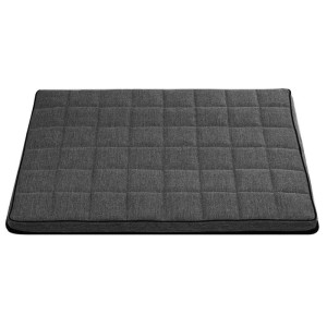 Legowisko materac dla psa León Checked XS - 55 x 40 cm Ciemnoszary Czarny