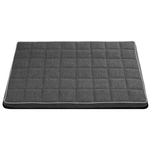 Legowisko materac dla psa León Checked XS - 55 x 40 cm Ciemnoszary Biały