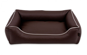 Legowisko dla psa TEOŚ Comfort S - 65 x 50 cm Brązowy Biały