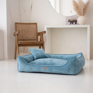 Kanapa dla psa ortopedyczna MILANO S - 70 x 50cm Turkusowy